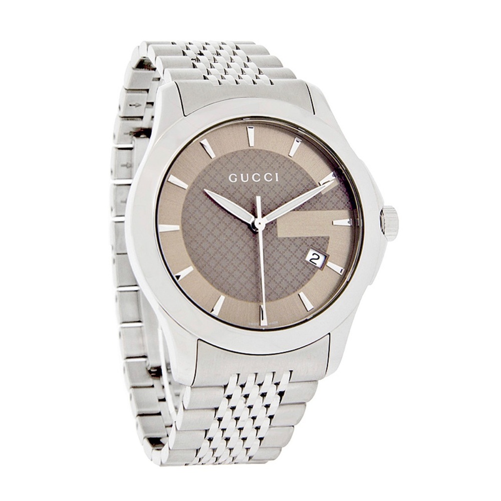 Gucci 126 G-Timeless Mens Stainless Steel Swiss Quartz Watch